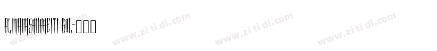 AlimamaShuHheiTi Bol字体转换